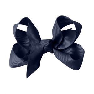 🆕 Navy Grosgrain Bow with Alligator Clip